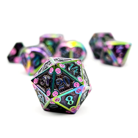 Dungeon Delve - Torture Chamber 7 Piece RPG set Alloy Metal Dice