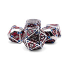 Dungeon Delve - Vampiric Corruption 7 Piece RPG set Alloy Metal Dice-Metal - Zinc Alloy Dice-Norse Foundry-Norse Foundry-dungeons & dragons-d&d dice set-rpg dice set-d20-metal dice set-d&d-perfect for tabletop rpgs