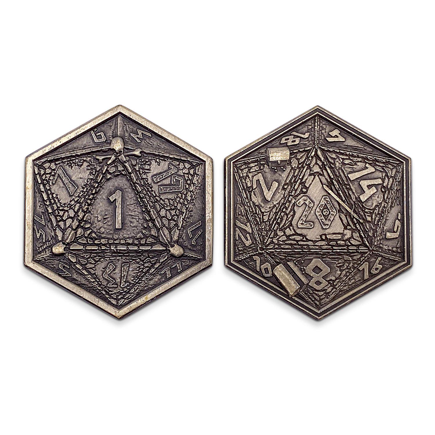 Metal RPG Dungeon Delvers Coin Gold Plated- 45mm - NOR 03693