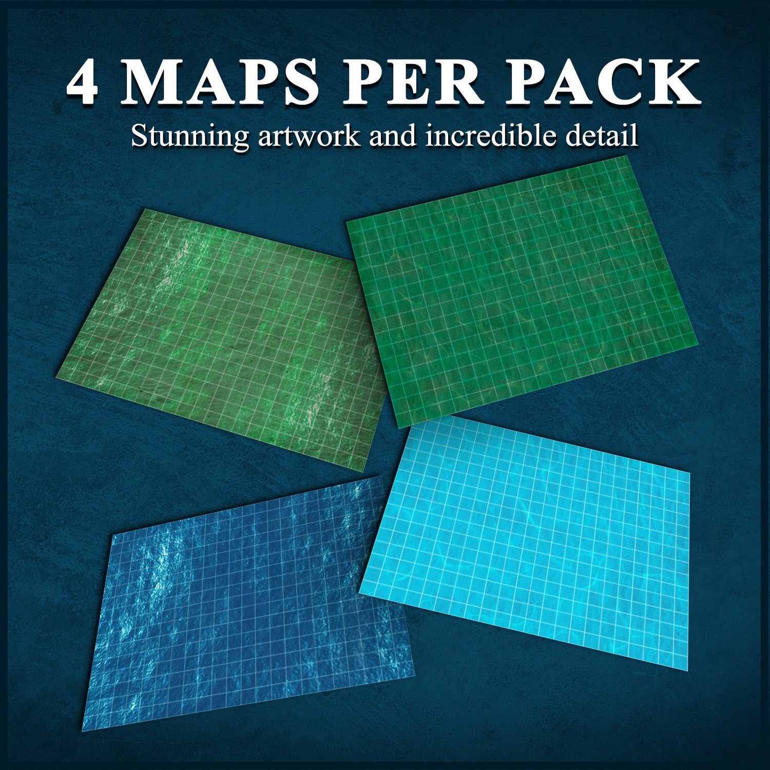 Encounters on the High Seas - Map Pack by Adventurers & Adversaries (4 Maps per pack)