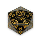 Eclipse - Asteroid Boulder® 45MM Alloy Metal Dice-Metal - Zinc Alloy Dice-Norse Foundry-Norse Foundry-dungeons & dragons-d&d dice-rpg dice-d20-metal dice-d&d-45mm-oversize-boulder-perfect for tabletop rpgs