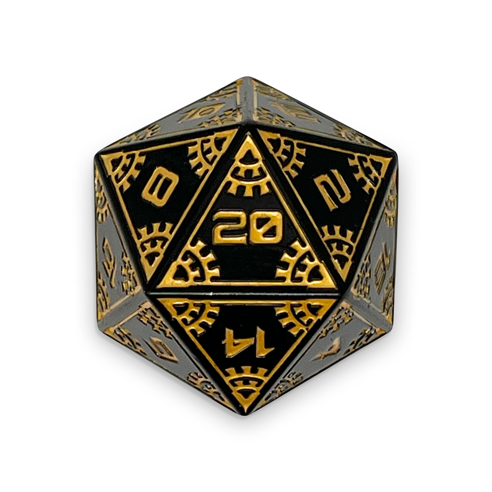 Eclipse - Asteroid Boulder® 45MM Alloy Metal Dice-Metal - Zinc Alloy Dice-Norse Foundry-Norse Foundry-dungeons & dragons-d&d dice-rpg dice-d20-metal dice-d&d-45mm-oversize-boulder-perfect for tabletop rpgs