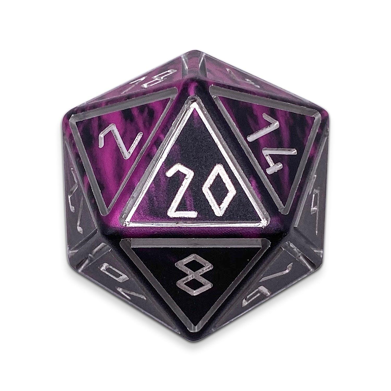 Eldritch- Nimbus™ Boulder® 55mm 6063 Aluminum Wondrous Dice-Dice-Norse Foundry-Norse Foundry-aluminum dice-dungeons & dragons-d&d dice-rpg dice-d20-d&d-55mm-oversize-boulder-perfect for tabletop rpgs