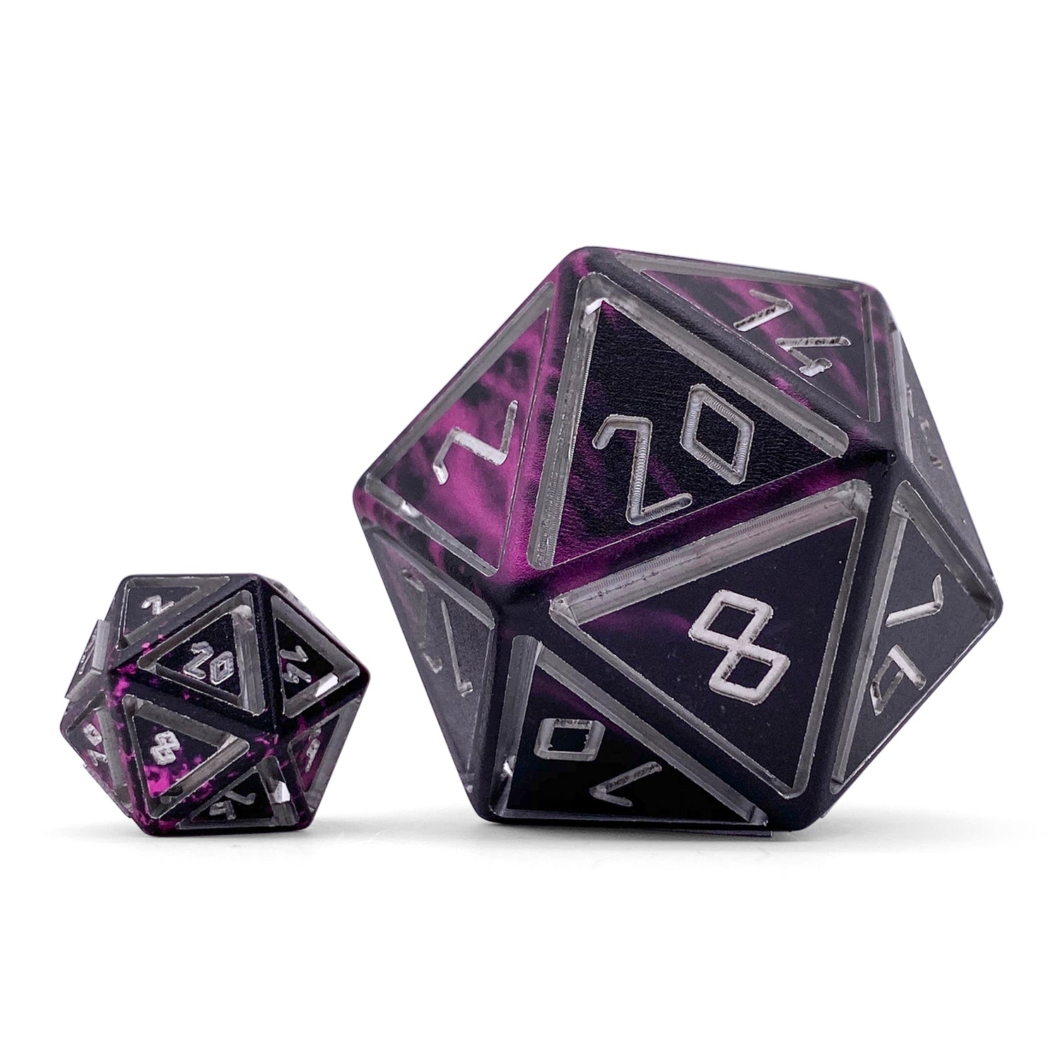 Eldritch- Nimbus™ Boulder® 55mm 6063 Aluminum Wondrous Dice-Dice-Norse Foundry-Norse Foundry-aluminum dice-dungeons & dragons-d&d dice-rpg dice-d20-d&d-55mm-oversize-boulder-perfect for tabletop rpgs