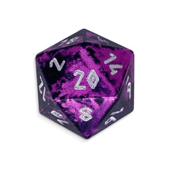 Single Wondrous Dice® D20 in Eldritch by  6063 Aircraft Grade Aluminum