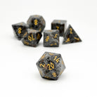 Emberlight - 7 Piece RPG Set Gemstone Dice-Gemstone Dice-Norse Foundry-Gemstone Dice-Dungeons & Dragons Dice-Gem Dice-DnD Dice-Gaming Dice-Perfect for Tabletop RPGs-Dice Set
