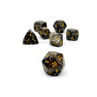 Emberlight - 7 Piece RPG Set Gemstone Wondrous Cut Dice-Gemstone Dice-Norse Foundry-Gemstone Dice-Dungeons & Dragons Dice-Gem Dice-D&D Dice-Gaming Dice-Perfect for Tabletop RPGs-Dice Set