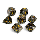 Emberlight - 7 Piece RPG Set Gemstone Wondrous Cut Dice-Gemstone Dice-Norse Foundry-Gemstone Dice-Dungeons & Dragons Dice-Gem Dice-D&D Dice-Gaming Dice-Perfect for Tabletop RPGs-Dice Set