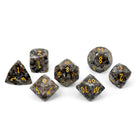 Emberlight - 7 Piece RPG Set Gemstone Wondrous Cut Dice-Gemstone Dice-Norse Foundry-Gemstone Dice-Dungeons & Dragons Dice-Gem Dice-DnD Dice-Gaming Dice-Perfect for Tabletop RPGs-Dice Set