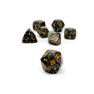 Emberlight - 7 Piece RPG Set Gemstone Wondrous Cut Dice-Gemstone Dice-Norse Foundry-Gemstone Dice-Dungeons & Dragons Dice-Gem Dice-DnD Dice-Gaming Dice-Perfect for Tabletop RPGs-Dice Set
