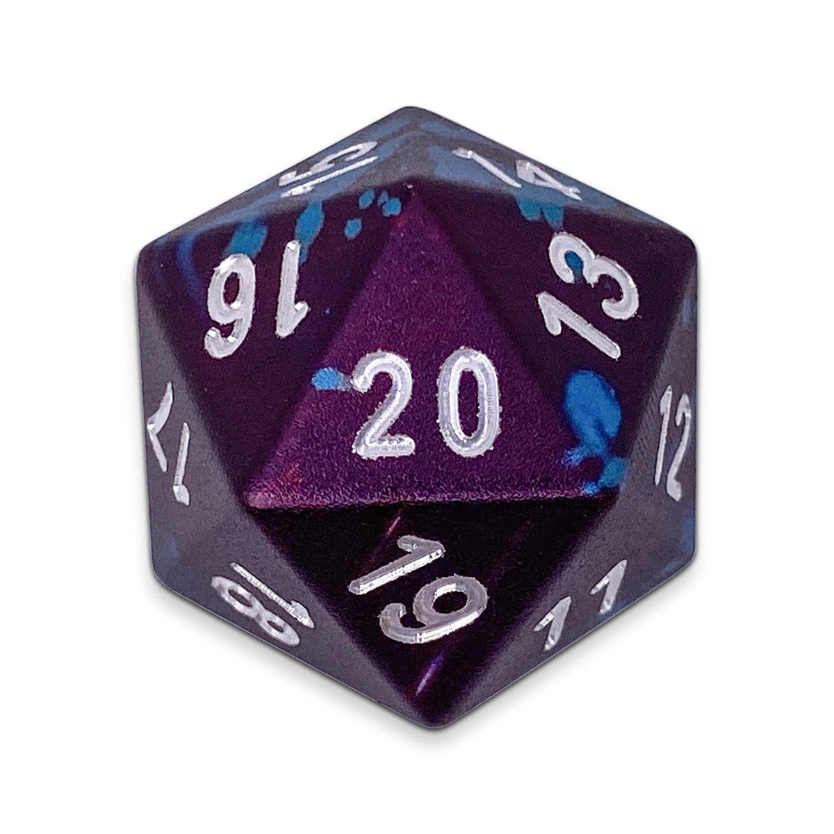 Single Wondrous Dice® Countdown D20 in Faerie Dragon by Norse Foundry 6063 Aircraft Grade Aluminum - NOR 02445
