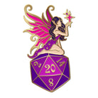 Fairy D20 Pin-Enamel Pin-Norse Foundry-D&D Enamel Pin-D&D Pin-Dungeons and Dragons Enamel Pin-DnD Accessories