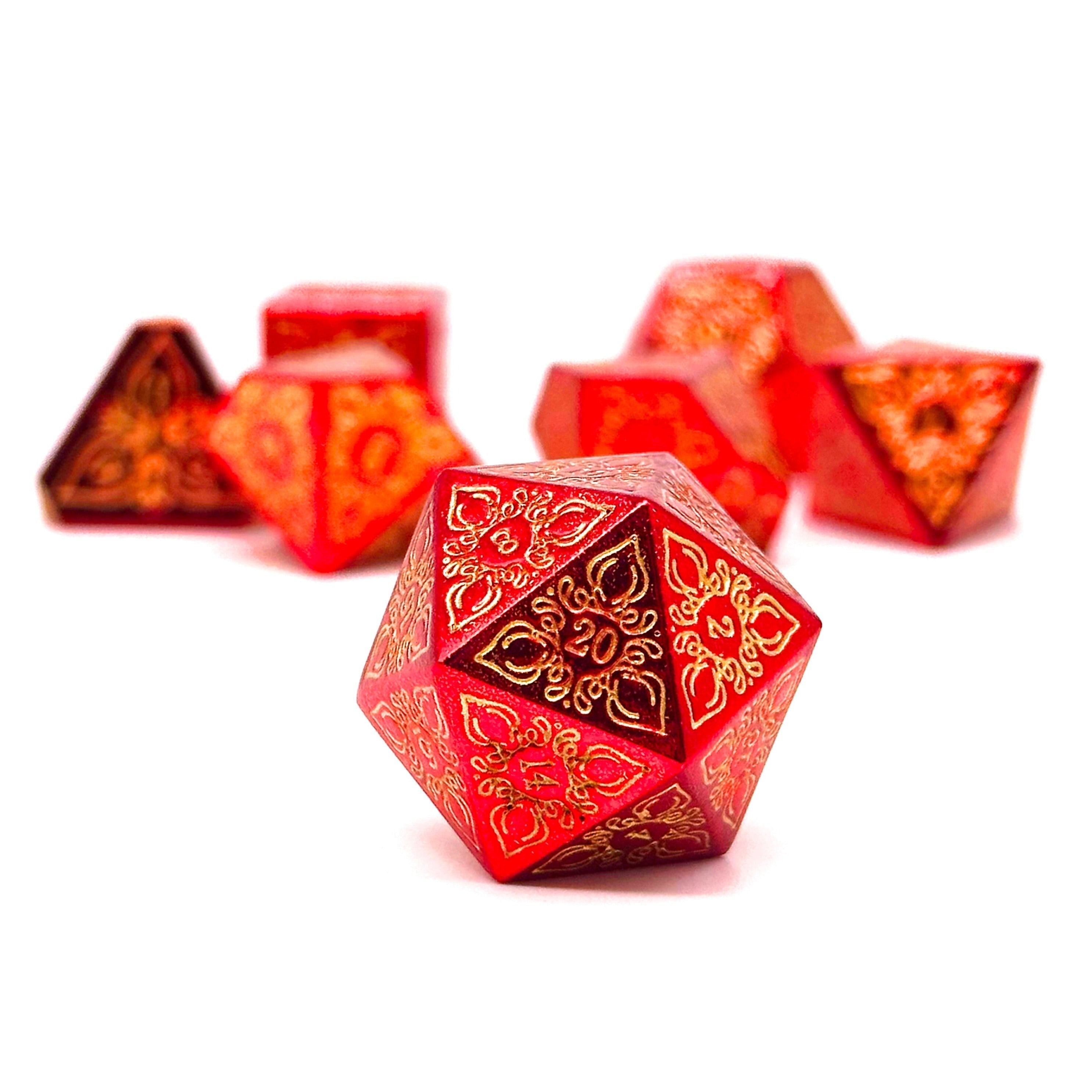 Feyweave - Calypso-Norse Foundry-Norse Foundry-dungeons & dragons-d&d dice set-rpg dice set-d20-metal dice set-d&d-perfect for tabletop rpgs