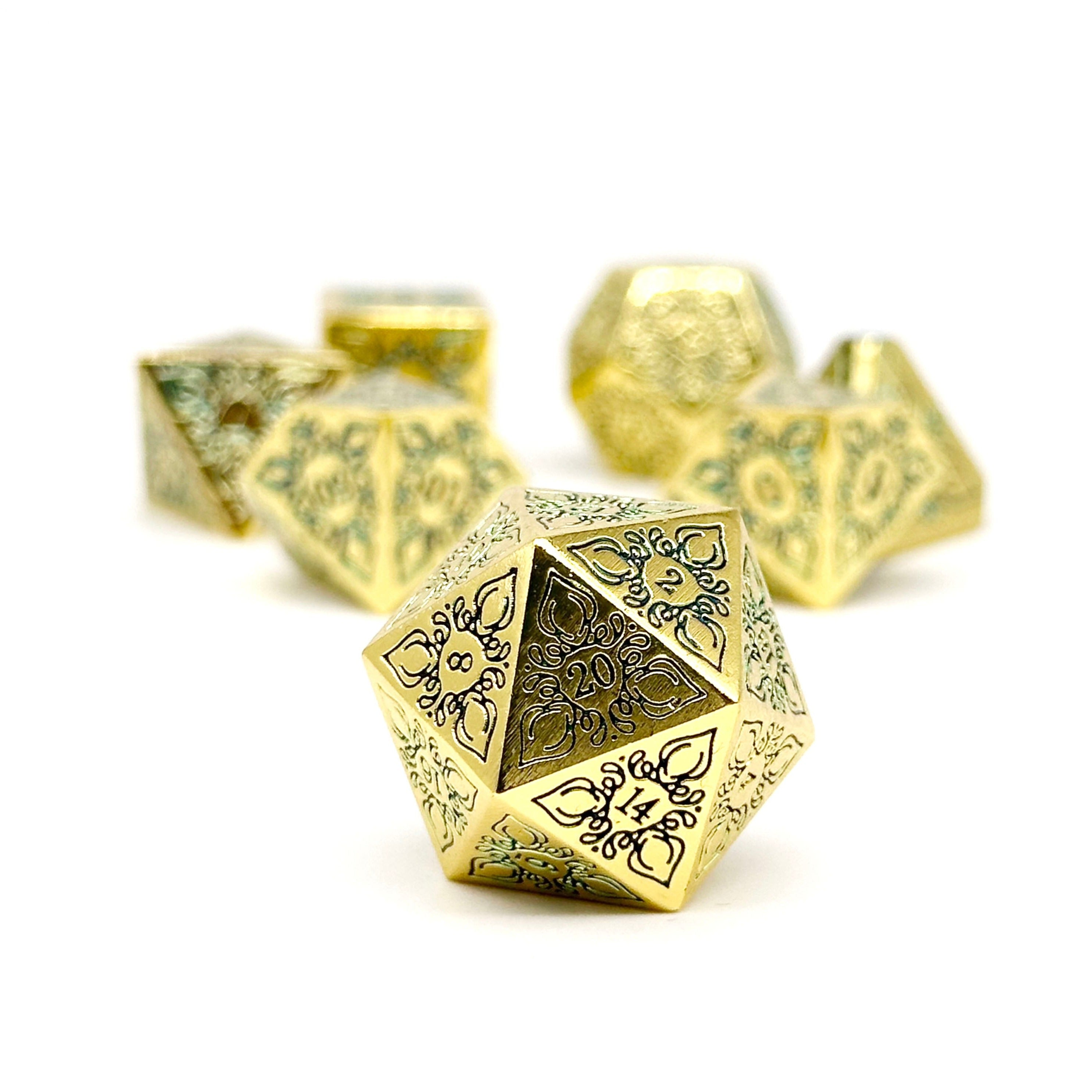 Feyweave - Celestial Glade-Norse Foundry-Norse Foundry-dungeons & dragons-d&d dice set-rpg dice set-d20-metal dice set-d&d-perfect for tabletop rpgs