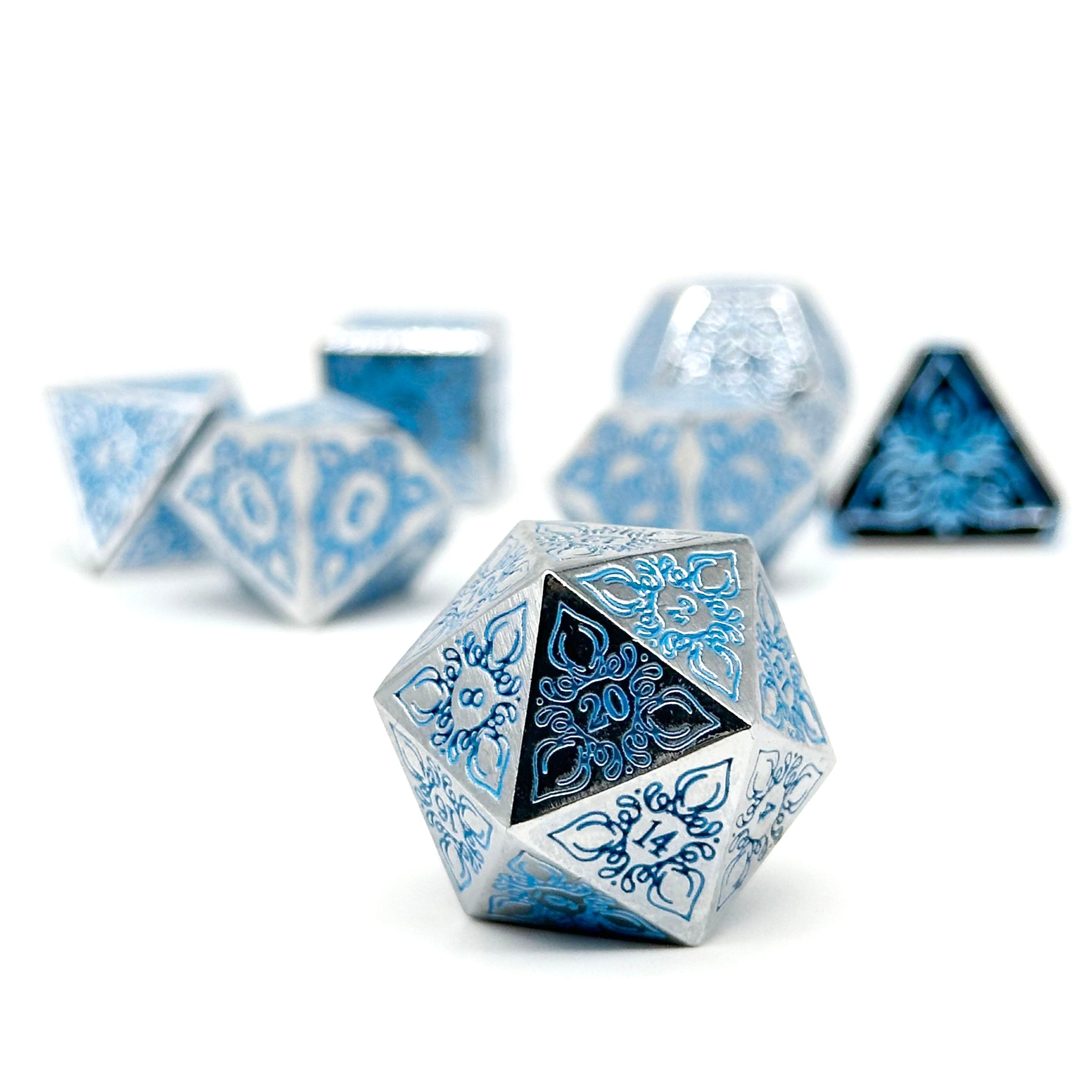 Feyweave - Frozen Tears-Norse Foundry-Dungeons and Dragons-D&D Dice-D20-Dice Set-D&D-Perfect for Tabletop RPGs
