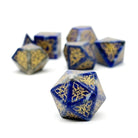 Feyweave - Lapis Lazuli-Gemstone Dice-Norse Foundry-Dungeons and Dragons-DND Dice-D20-Dice Set-D&D-Perfect for Tabletop RPGs