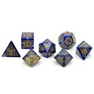 Feyweave - Lapis Lazuli-Gemstone Dice-Norse Foundry-Dungeons and Dragons-DND Dice-D20-Dice Set-D&D-Perfect for Tabletop RPGs