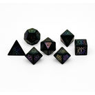 Feyweave - Raised Obsidian Holographic-Norse Foundry-Dungeons and Dragons-DND Dice-D20-Dice Set-DND-Perfect for Tabletop RPGs