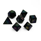 Feyweave - Raised Obsidian Holographic-Norse Foundry-Norse Foundry-dungeons & dragons-d&d dice set-rpg dice set-gemstone dice set-d&d-perfect for tabletop rpgs