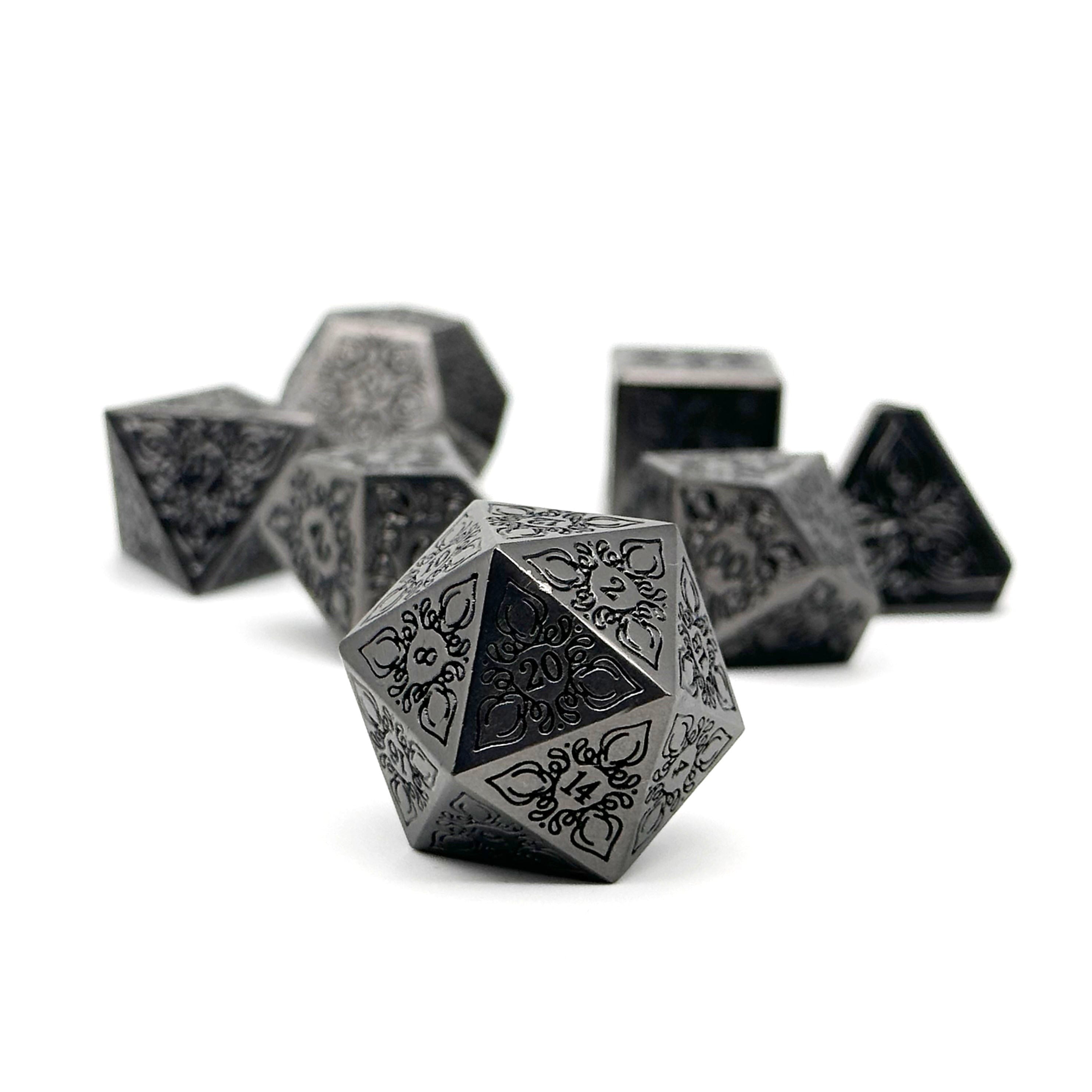 Feyweave - Shadowfell-Norse Foundry-Norse Foundry-dungeons & dragons-d&d dice set-rpg dice set-d20-metal dice set-d&d-perfect for tabletop rpgs