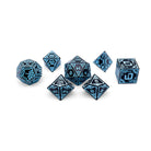 Force Field - Space Dice 7 Piece RPG Set Alloy Metal Dice-Metal - Zinc Alloy Dice-Norse Foundry-Dungeons and Dragons-D&D Dice-D20-Metal Dice Set-DND-D&D Metal Dice Set-Perfect for Tabletop RPGs