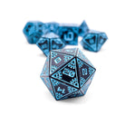 Force Field - Space Dice 7 Piece RPG Set Alloy Metal Dice-Metal - Zinc Alloy Dice-Norse Foundry-Dungeons and Dragons-DND Dice-D20-Metal Dice Set-DND-D&D Metal Dice Set-Perfect for Tabletop RPGs