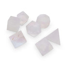 Frosted K9 Rainbow Glass - Raised 7 Piece RPG Set K9 Glass Dice-Glass Dice-Norse Foundry-Norse Foundry-k9 glass dice-dungeons & dragons-d&d dice set-rpg dice set-glass dice set-d&d-perfect for tabletop rpgs