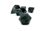 Frosted Shattered Zircon Smoke - Raised-Glass Dice-Norse Foundry-Norse Foundry-zircon glass dice-dungeons & dragons-d&d dice set-rpg dice set-glass dice set-d&d-perfect for tabletop rpgs