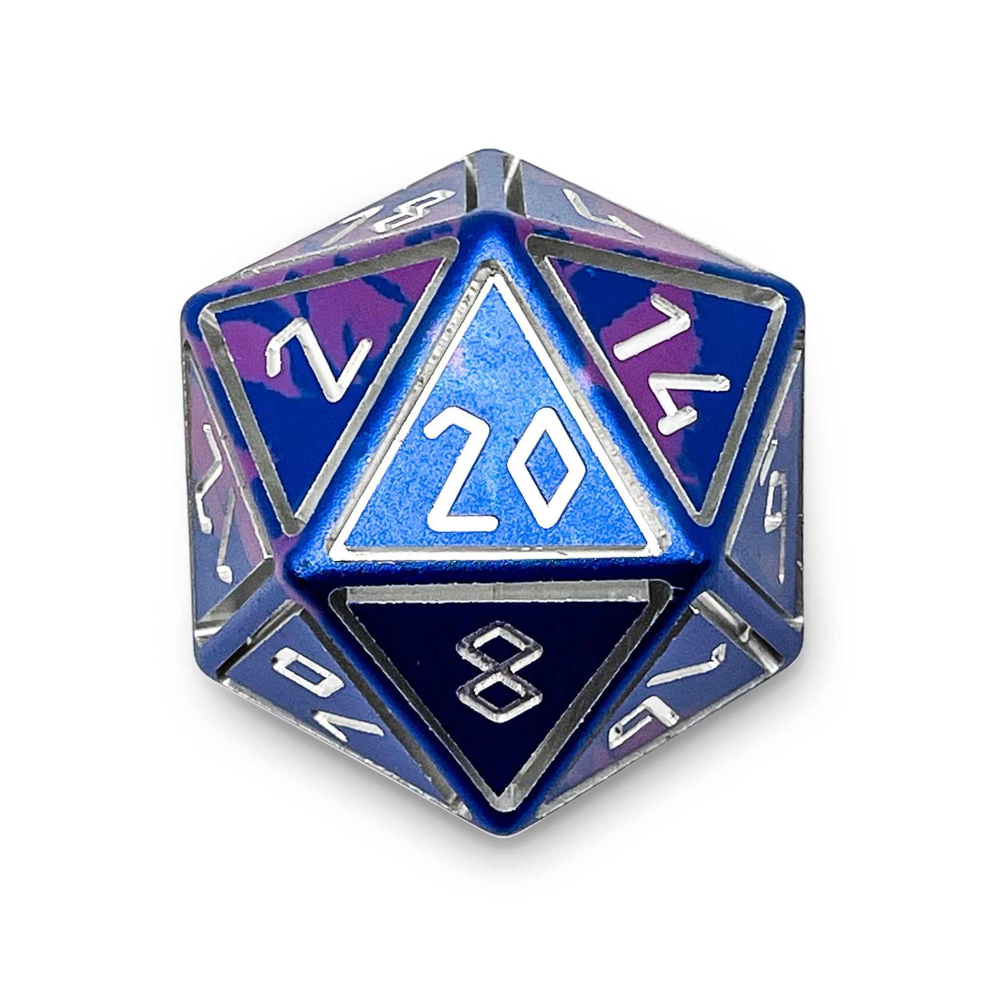 Galactic Conquest - Nimbus Boulder® 55mm 6063 Aluminum Wondrous Dice-Aluminum Dice-Norse Foundry-Norse Foundry-aluminum dice-dungeons & dragons-d&d dice-rpg dice-d20-d&d-55mm-oversize-boulder-perfect for tabletop rpgs