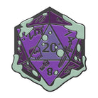 Gelatinous D20 Dice Die - Hard Enamel Adventure Dice Pin Metal by Norse Foundry-Pins-Norse Foundry-D&D Enamel Pin-D&D Pin-Dungeons and Dragons Enamel Pin-DND Accessories
