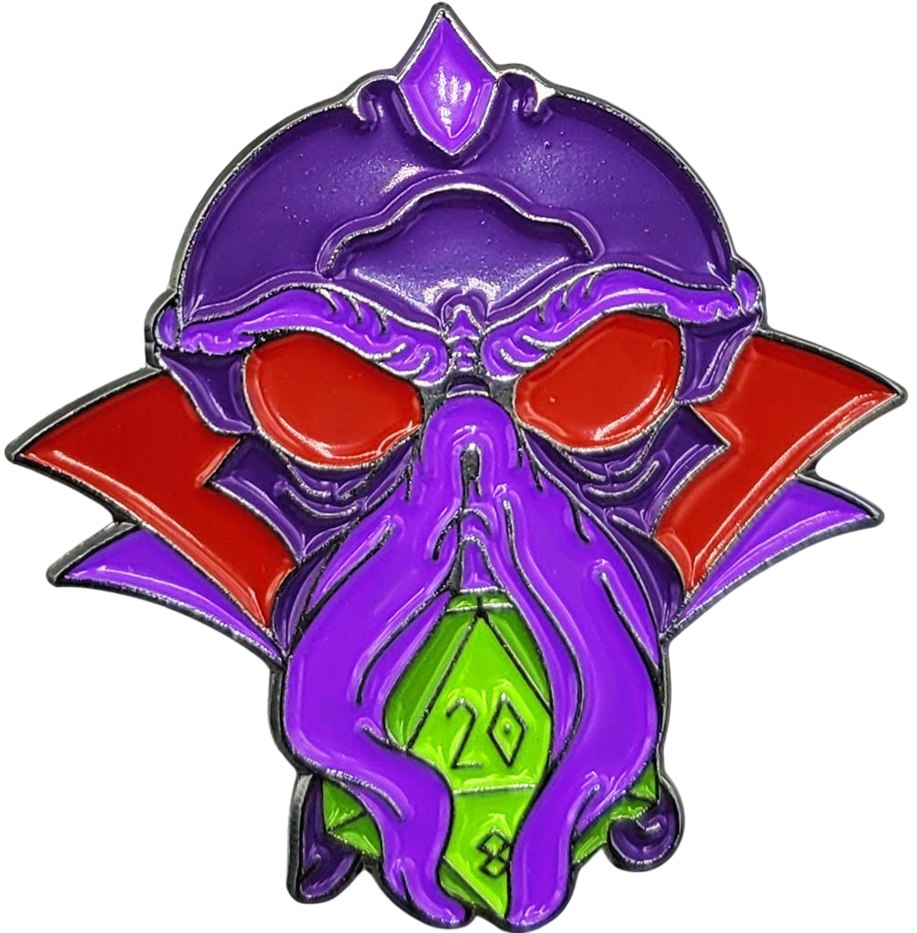 Gen Con Pin Bazaar Octopus D20 Limited Edition-Pins-Norse Foundry-D&D Enamel Pin-D&D Pin-Dungeons and Dragons Enamel Pin-DnD Accessories