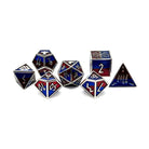 Geri - Norse Themed Metal Dice Set-Zinc Alloy Dice-Norse Foundry-Norse Foundry-dungeons & dragons-d&d dice set-rpg dice set-d20-metal dice set-d&d-perfect for tabletop rpgs