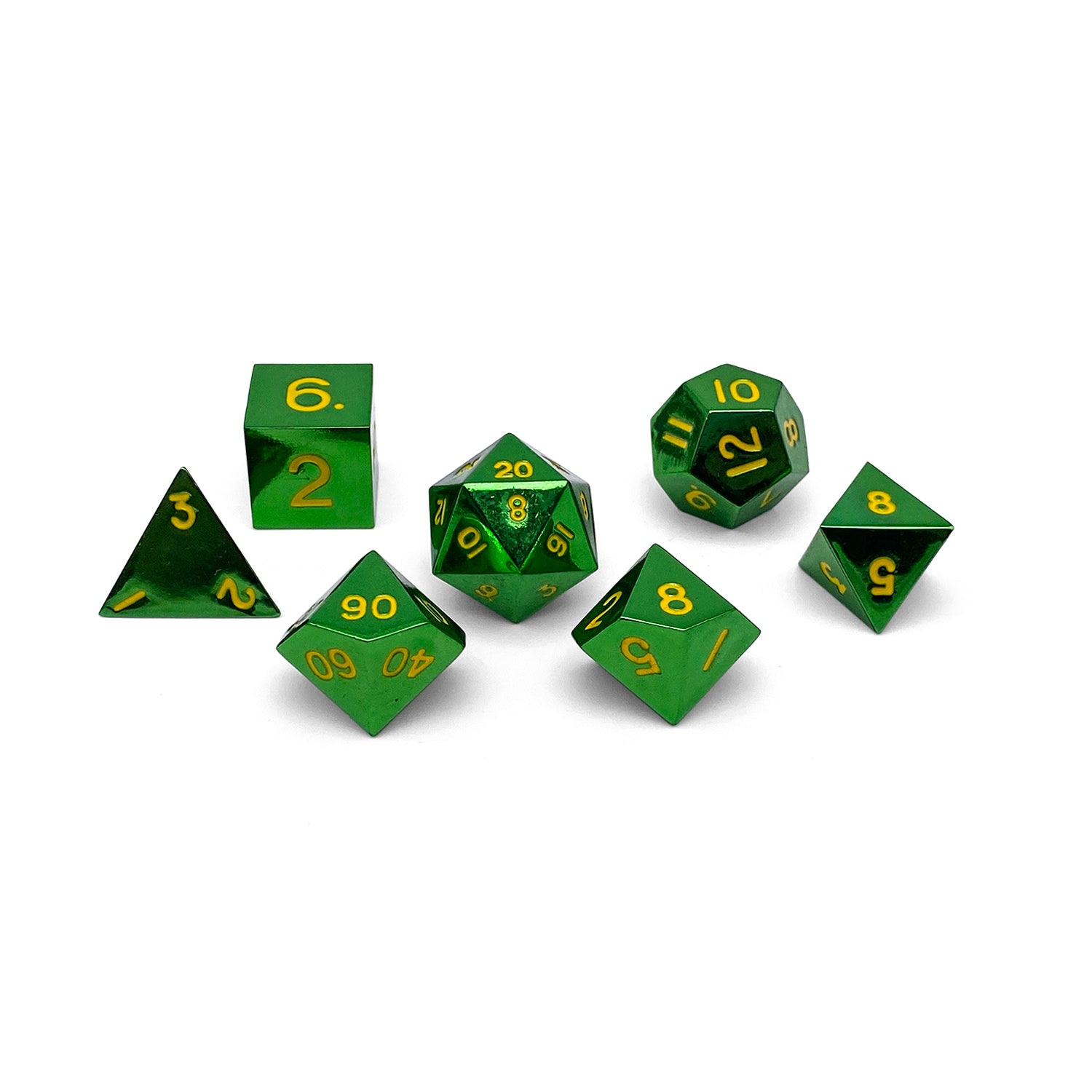 Goblin Horde - 7 Piece Metal D&D & RPGs Dice Set-Zinc Alloy Dice-Norse Foundry-Norse Foundry-dungeons & dragons-d&d dice set-rpg dice set-d20-metal dice set-d&d-perfect for tabletop rpgs