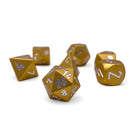 Gold Coin - Pebble™ 10mm Set 6063 Aluminum Dice-Pebbles-Norse Foundry-Norse Foundry-aluminum dice-dungeons & dragons-d&d dice set-rpg dice set-aluminum d&d dice set-d&d-mini-lightweight-perfect for tabletop rpgs