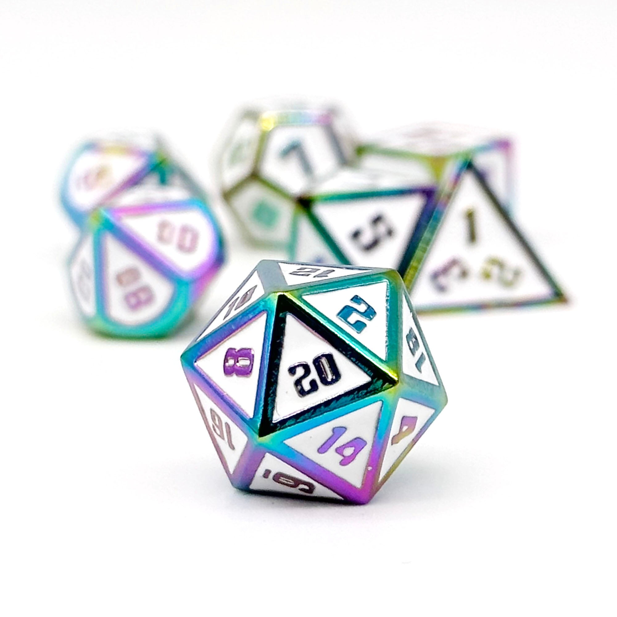 Gravestones - Soul Harvest - Metal Dice Set-Metal - Zinc Alloy Dice-Norse Foundry-Norse Foundry-dungeons & dragons-d&d dice set-rpg dice set-d20-metal dice set-d&d-mini dice set-14mm-perfect for tabletop rpgs