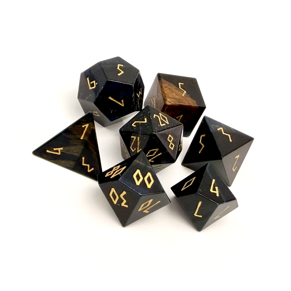Hawk's Eye - 7 Piece RPG Set Gemstone Dice