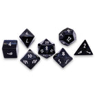 Hawk's Eye - 7 Piece RPG Set Gemstone Dice-Gemstone Dice-Norse Foundry-Gemstone Dice-Dungeons and Dragons Dice-Gem Dice-DND Dice-Gaming Dice-Perfect for Tabletop RPGs-Dice Set