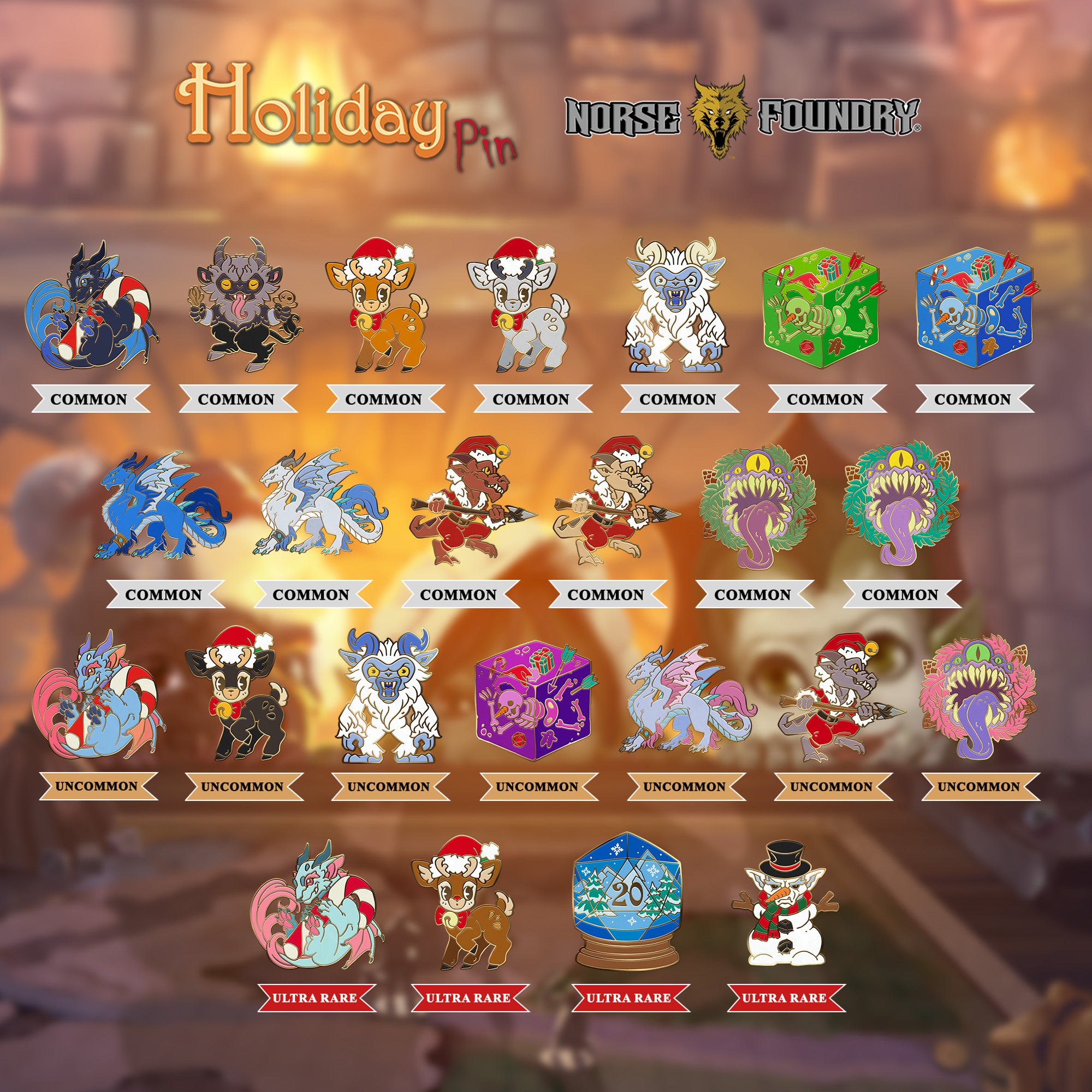 Holiday Mystery Pin-Norse Foundry-dungeons and dragons-dnd-d&d pins-dungeons & dragons-Pins-Mystery-Mystery Pins