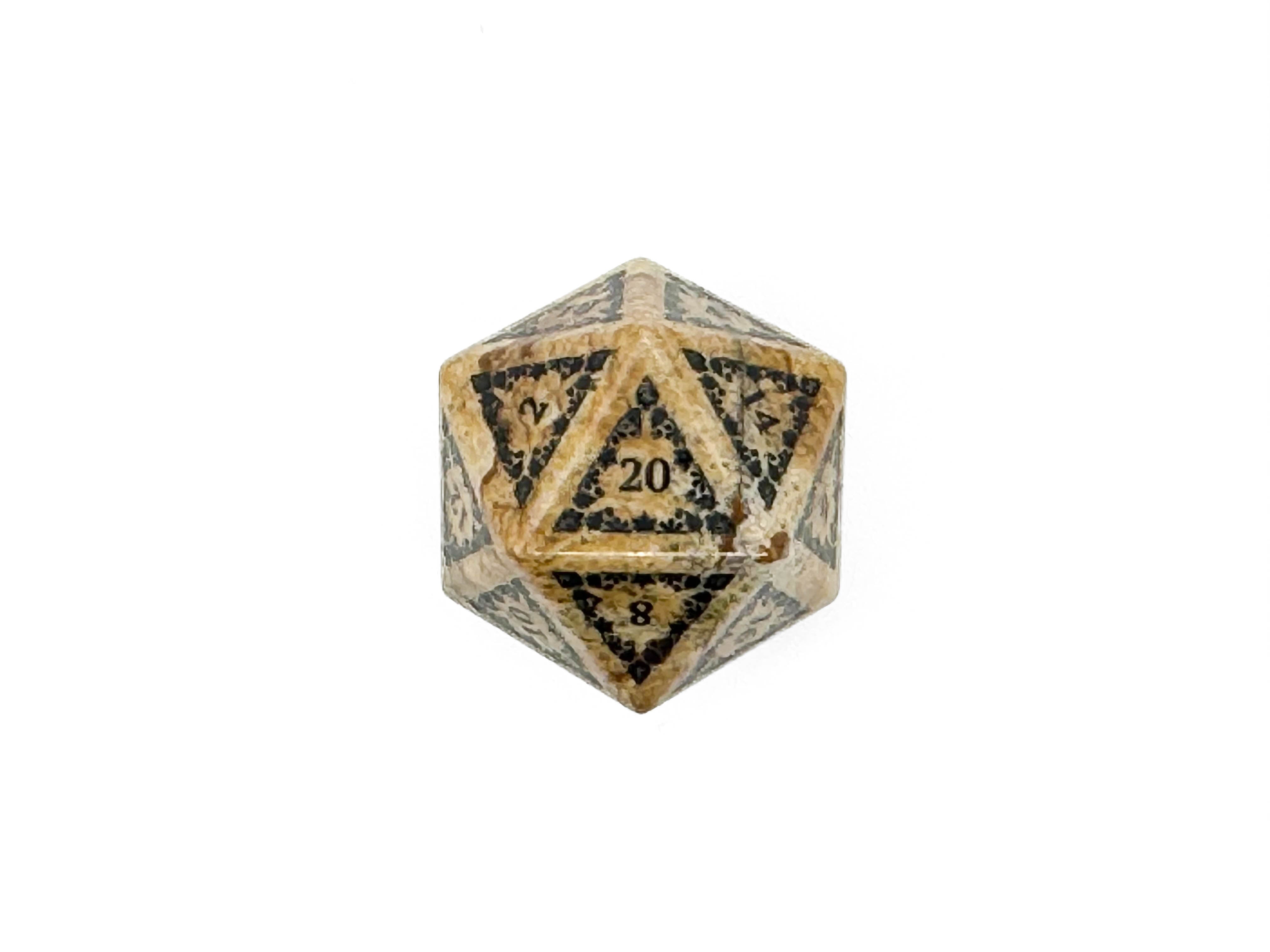 Holiday Wonderland Stone D20-Norse Foundry-d20-dice-dungeons and dragons-d&d-dnd d20-dungeons & dragons-mystery deal