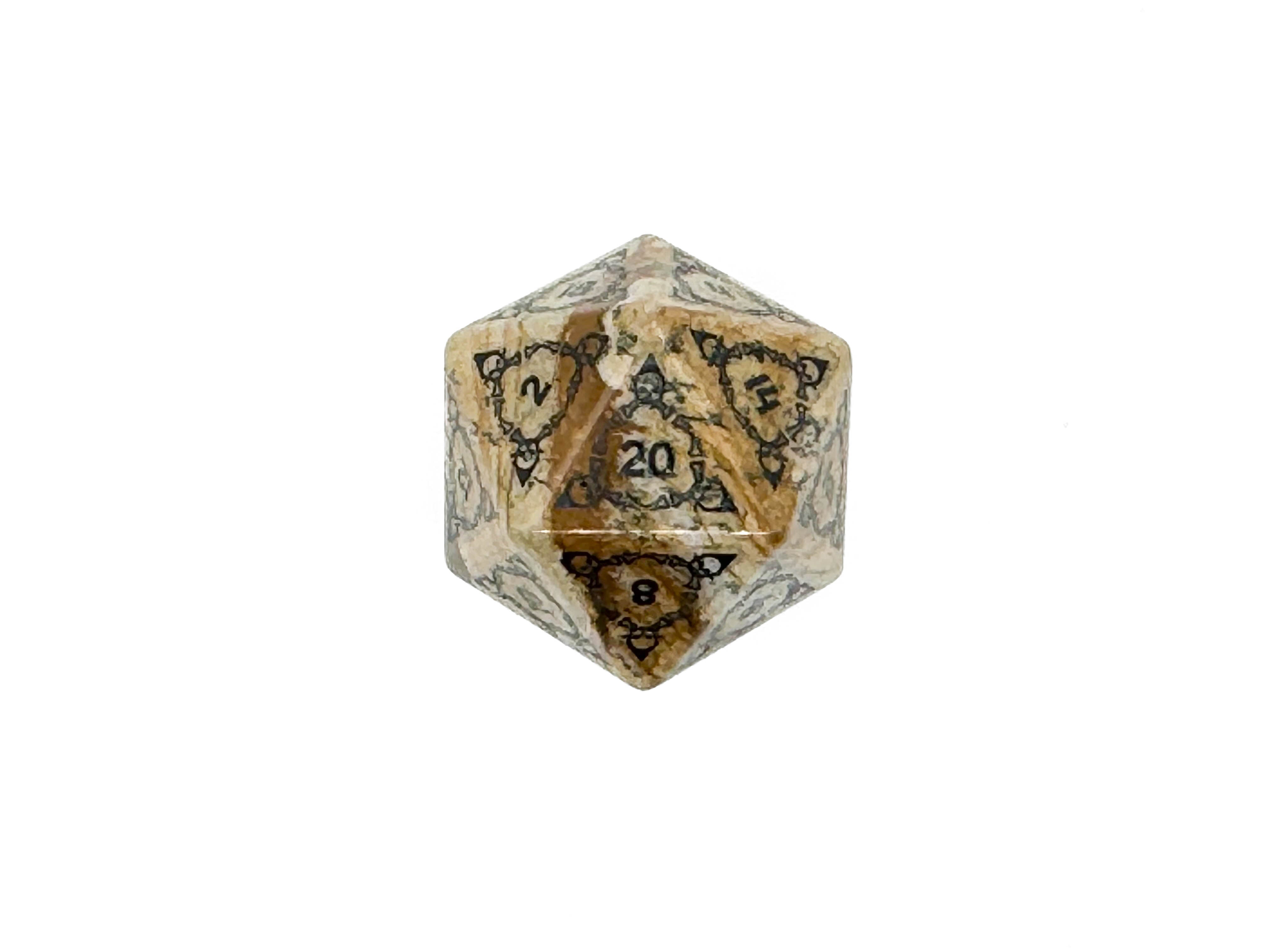 Holiday Wonderland Stone D20-Norse Foundry-d20-dice-dungeons and dragons-d&d-dnd d20-dungeons & dragons-mystery deal
