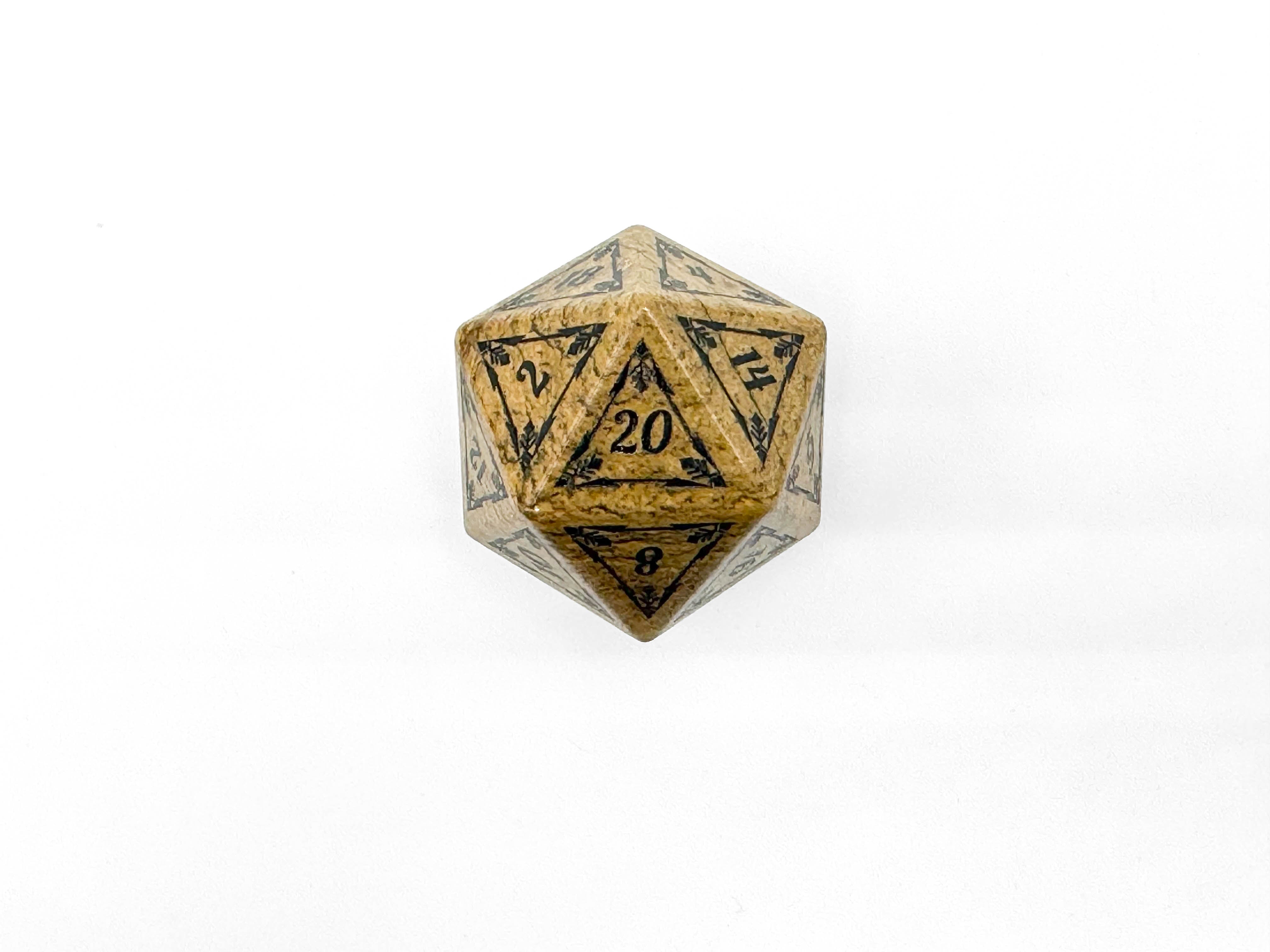 Holiday Wonderland Stone D20-Norse Foundry-d20-dice-dungeons and dragons-d&d-dnd d20-dungeons & dragons-mystery deal