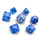 Holy Smite! - 7 Piece RPG Set 6063 Aluminum Wondrous Dice-Dice-Norse Foundry-Norse Foundry-aluminum dice-dungeons & dragons-d&d dice set-rpg dice set-aluminum d&d dice set-d&d-lightweight-perfect for tabletop rpgs