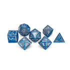 Holy Smite! - Nimbus™ 7 Piece RPG Set 6063 Aluminum Wondrous Dice-Aluminum Dice-Norse Foundry-Norse Foundry-aluminum dice-dungeons & dragons-d&d dice set-rpg dice set-aluminum d&d dice set-d&d-lightweight-perfect for tabletop rpgs