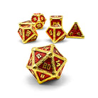 Hydrascale - Ember Fang-Metal - Zinc Alloy Dice-Norse Foundry -Norse Foundry-dungeons & dragons-d&d dice set-rpg dice set-d20-metal dice set-d&d-egg storage-perfect for tabletop rpgs
