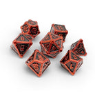 Hydrascale - Lava Lurker-Metal - Zinc Alloy Dice-Norse Foundry -Norse Foundry-dungeons & dragons-d&d dice set-rpg dice set-d20-metal dice set-d&d-egg storage-perfect for tabletop rpgs