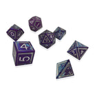 Hyperspace - Nimbus™ 7 Piece RPG Set 6063 Aluminum Wondrous Dice-Aluminum Dice-Norse Foundry-Norse Foundry-aluminum dice-dungeons & dragons-d&d dice set-rpg dice set-aluminum d&d dice set-d&d-lightweight-perfect for tabletop rpgs