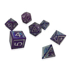 Hyperspace - Nimbus™ 7 Piece RPG Set 6063 Aluminum Wondrous Dice-Aluminum Dice-Norse Foundry-Norse Foundry-aluminum dice-dungeons & dragons-d&d dice set-rpg dice set-aluminum d&d dice set-d&d-lightweight-perfect for tabletop rpgs