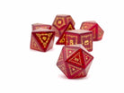 Holiday Orc Mystery Gemstone or Glass Dice Set with Premium Holiday Book Tin-Alloy Dice-NOR 01947-Norse Foundry-dungeon and dragons-dice-dnd-dungeon & dragons
