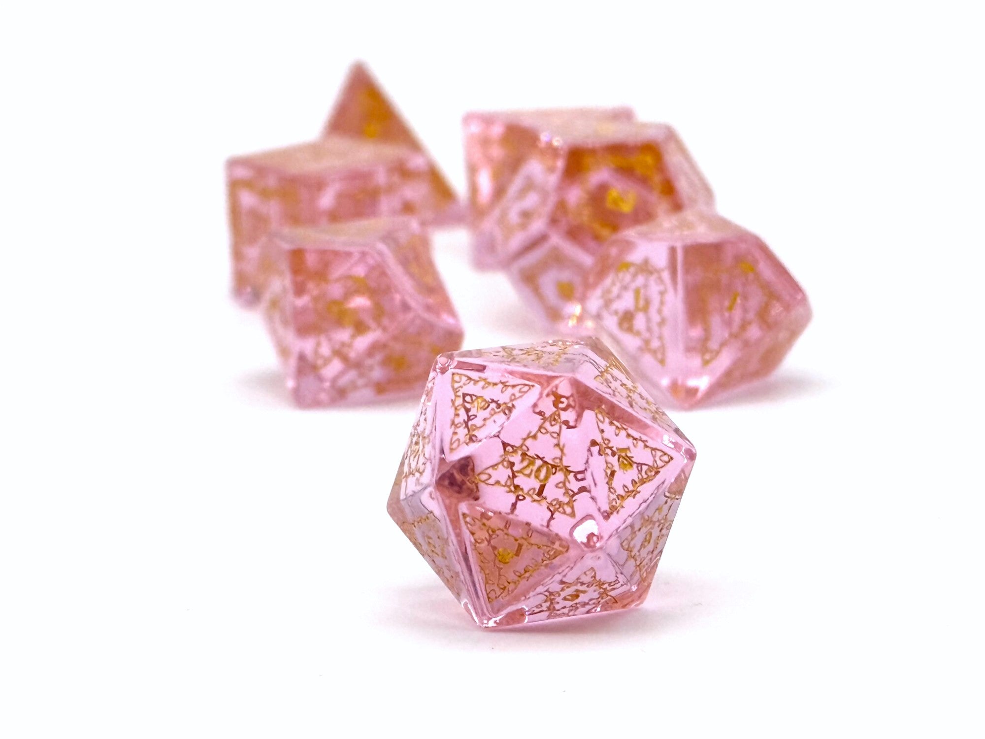 Holiday Orc Mystery Gemstone or Glass Dice Set with Premium Holiday Book Tin-Alloy Dice-NOR 01947-Norse Foundry-dungeon and dragons-dice-dnd-dungeon & dragons