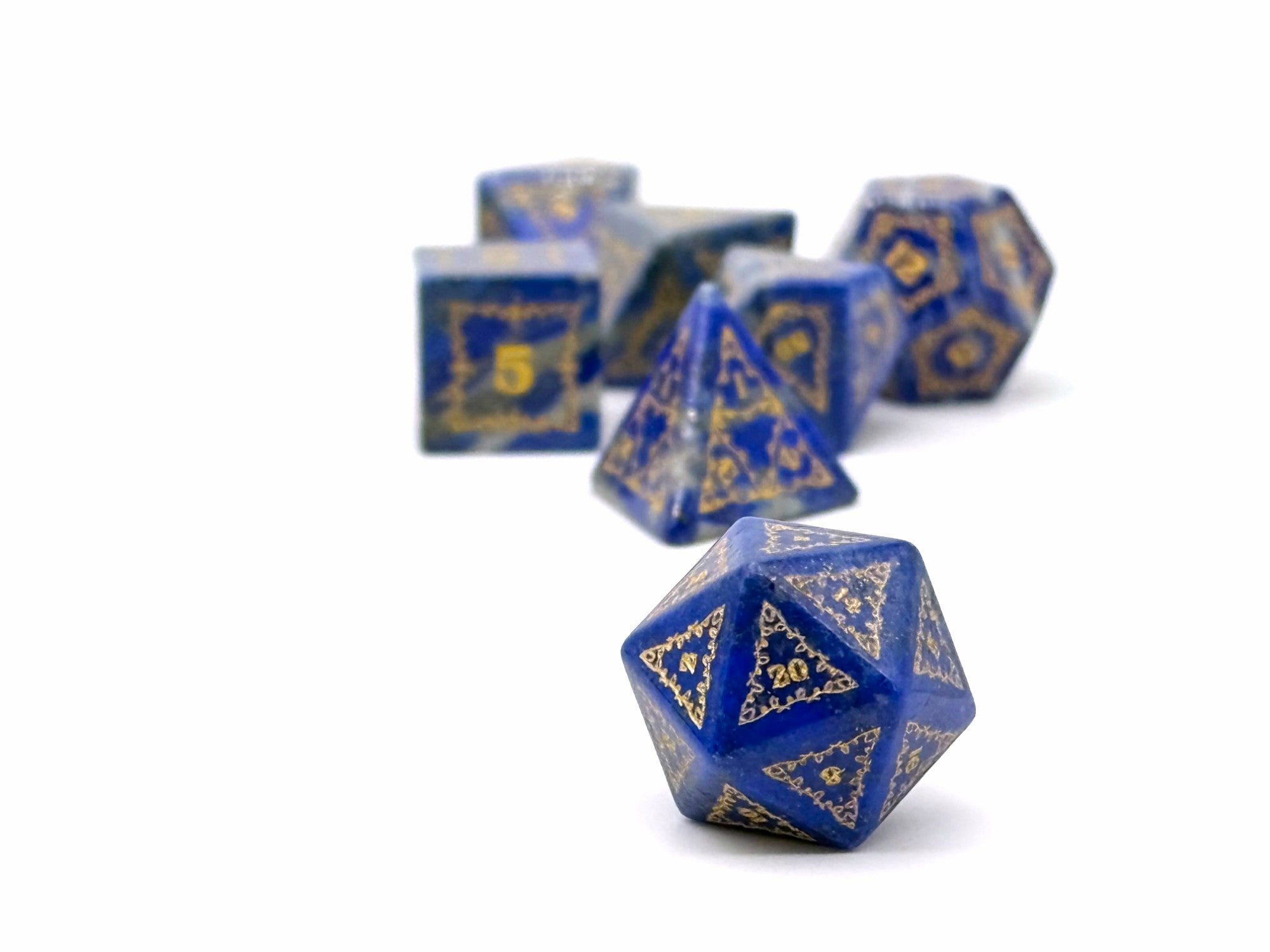 Holiday Orc Mystery Gemstone or Glass Dice Set with Premium Holiday Book Tin-Alloy Dice-NOR 01947-Norse Foundry-dungeon and dragons-dice-dnd-dungeon & dragons